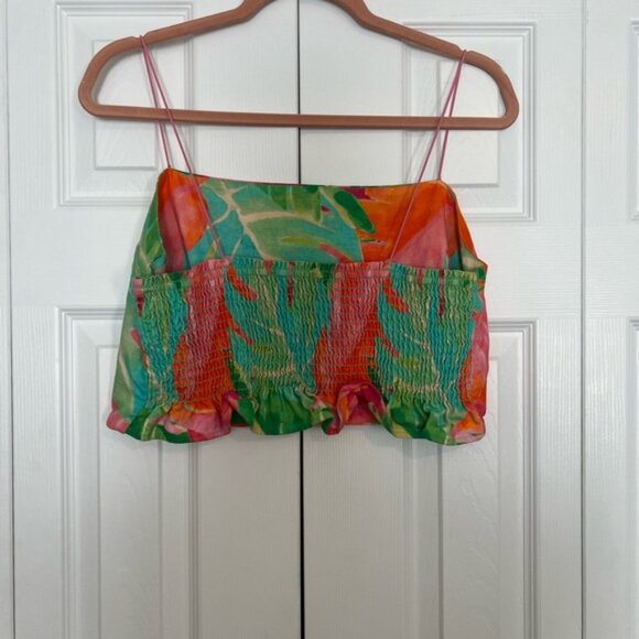 Show Me Your Mumu Tula cropped top in tropical print size xxl - Picture 2 of 3